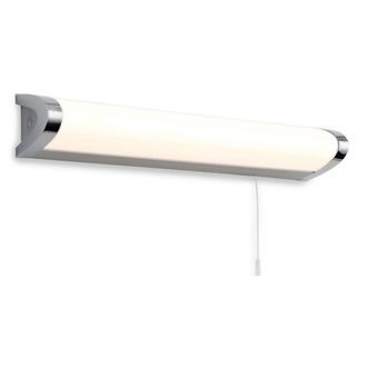 Netlighting Amari 1 Light 8W Switched Bathroom Over Mirror Wall Light Chrome IP44 in Grey