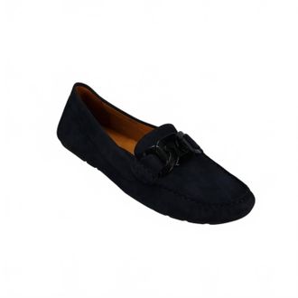 Vaneli Womens Aiker Loafer In Navy Suede