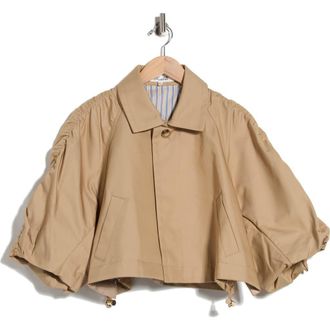 Diane Von F&uuml;rstenberg Naomi Jacket in Khaki at Nordstrom Rack, Size X-Large