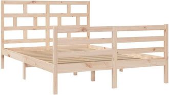 vidaXL Vidaxl - 3101283 Bed Frame without Mattress Solid Wood 140x200 cm (810430+814194)