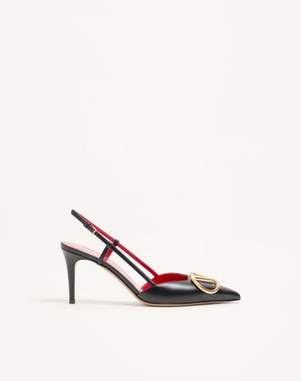 Valentino Garavani VLogo Signature Calfskin Slingback Pump 80Mm Wo