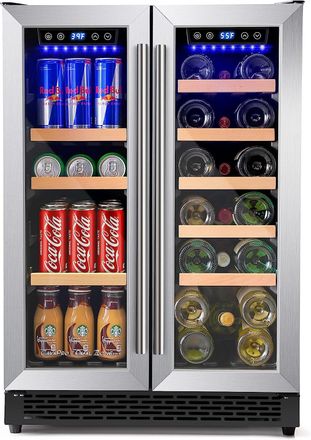 Zulay Kitchen CavaPro Dual Zone Wine Cooler Refrigerator