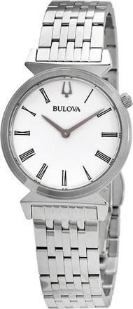 Bulova Regatta Quartz White Dial Ladies Watch 96L275