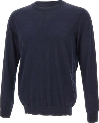 KANGRA Trui met ronde hals - Heren - Ronde hals truien - Blauw - S - Katoen - Truien & Vesten