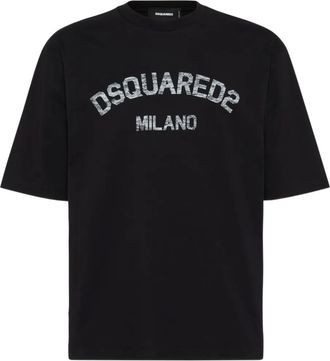 Dsquared2 T-shirt Milano délavé - Nero