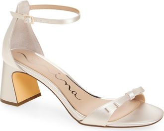 Nina Bia Ankle Strap Sandal in Ivory at Nordstrom, Size 7.5