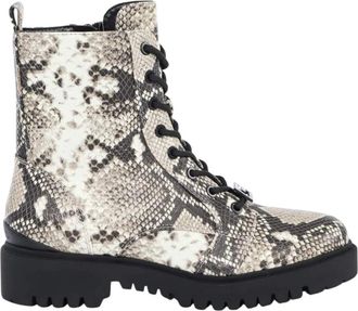 Guess Anfibio Croco Boot - Dames - Veterlaarzen - Wit - 38 EU - Schoenen