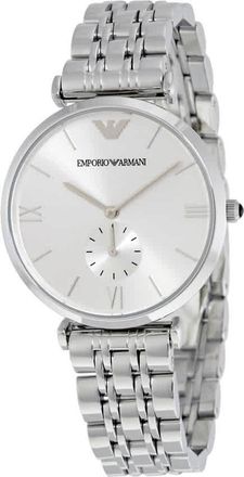 Emporio Armani Classic Silver Dial Mens Watch AR1819