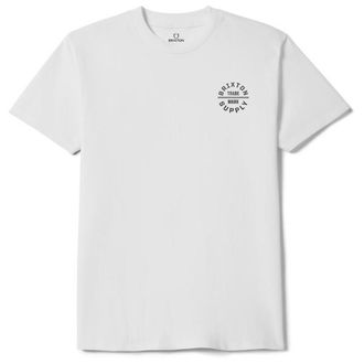 Brixton Oath V S/S Standard Cotton T-Shirt f&uuml;r Herren | wei&szlig;