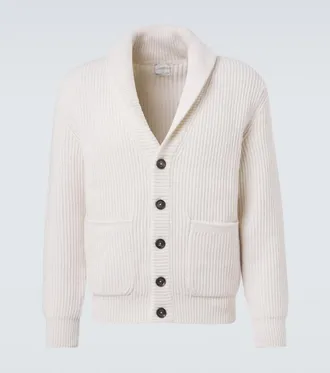 Eleventy Ribbed-knit wool cardigan