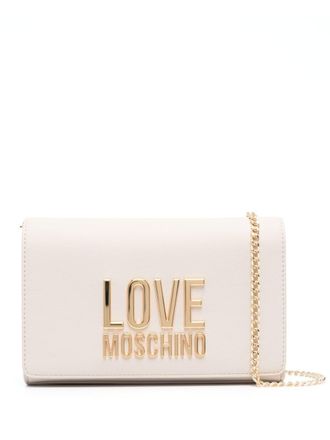 Love Moschino logo-plaque crossbody bag - women - Polyurethane - OS - Neutrals