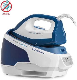 Orbegozo Orbegozo - Centro De Planchado A Vapor Vp 8600, Planchado En Seco Y A Vapor, 2 Modos De Funcionamiento, Suela Cer&aacute;mica, Regulador De Temperatura, Dep&oacute;