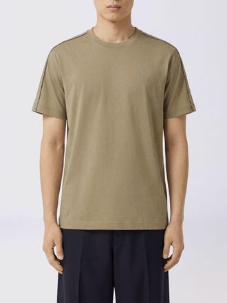 Burberry T-shirt girocollo in cotone con logo EKD ricamato tono su tono