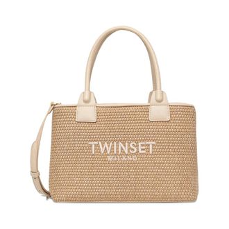 Twinset Tote Bags, female, Beige, Size: ONE SIZE Bag Twinset