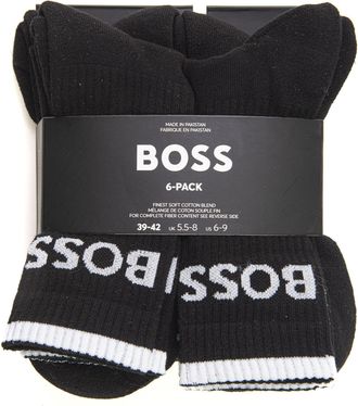 BOSS Set 6 Calzini 6P--QS-STRIPE-CC Nero BOSS Uomo