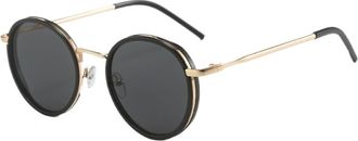 Generic Men Driving Outdoor Sunglasses Vacation Commuter Women Sports Sun Glasses(Black)