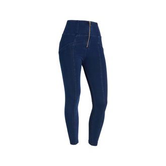 Freddy Leggings FREDDY Leggings WRUP4HS402, Damen, Gr. XL, EURO, blau (schwarz jeans, schwarz seams), Obermaterial: 84% Baumwolle CO. 16% Elasthan EL., Hosen