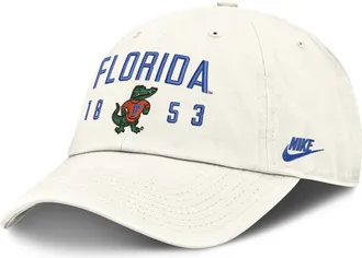 Nike Florida Natural Club Nike Mens College Adjustable Hat in White | NC0111KUFV-3WA