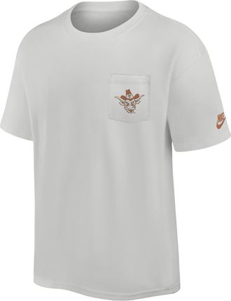 Nike Texas Legacy Max90 Pocket 2-Hit Nike Mens College T-Shirt in Grey | 01GC0BBTXV-E3Q