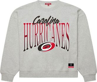 Mitchell & Ness Womens Mitchell & Ness Heather Gray Carolina Hurricanes Hockey Night Sweatshirt at Nordstrom, Size Medium