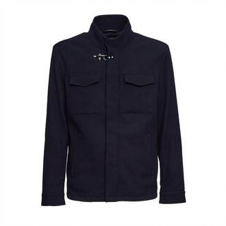 Fay Travel Honeycomb Wool-Blend Field Jacket