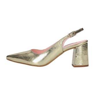 Notre-V Schoenen, Dames, Geel, 37 EU, Leer, Slingback Pumps