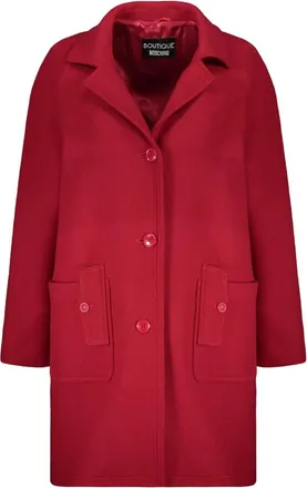 Moschino Jassen, Dames, Rood, S, Wol, Wolmix jas