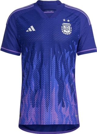 adidas Argentina 2022-2023 World Cup Away Authenic Jersey Asia Sizing HB9657
