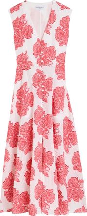 Evi Grintela Caroline midi dress - women - Cotton/Polyester/Polyamide - M - White