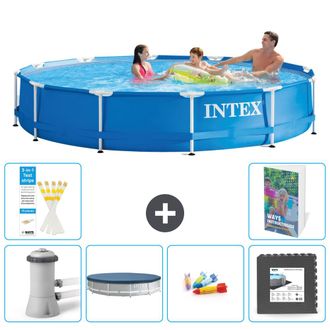 Intex Piscina Con Estructura Redonda - 366x76 Cm - 7-piezas S317
