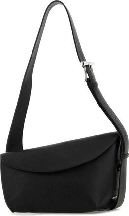 Alexander McQueen Alexander Mcqueen Black Large Sling T-Bar Crossbody Bag