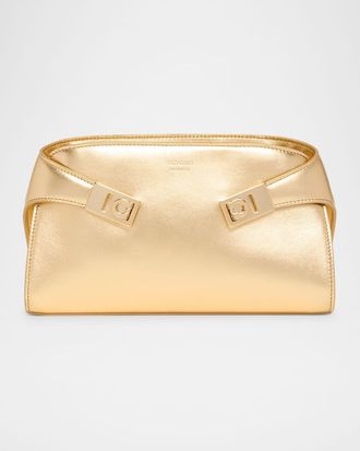 Ferragamo Mini Hug Metallic Crossbody Bag