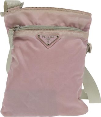 Prada Re-Nylon Pink Synthetic Shoulder Bag (Pre-Owned)