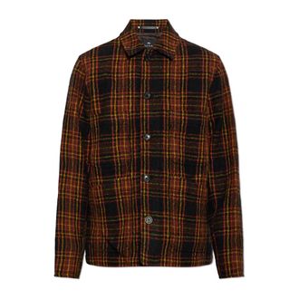 Paul Smith Sobrecamisa de Lana Tart&aacute;n - Jackets - Hombre - Multicolor - 2XL