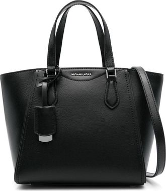Michael Kors Taryn Kleine Lederen Convertible Crossbody Tas - Dames - Shoppers - Zwart - ONE Size - Leer - Tassen