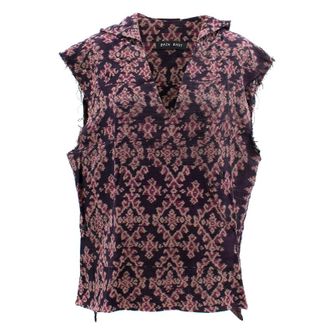 Baja East Cotton Pattern Hooded Top Size XXS