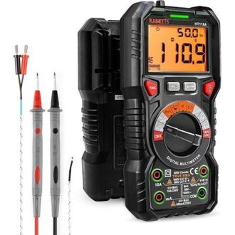 OEM Mult&iacute;metro Digital Autom&aacute;tico True Rms De 6000 Cuentas (gu&iacute;a De Terminales Led), Probador El&eacute;ctrico Profesional, Temperatura, Capacitancia, Voltaje/co