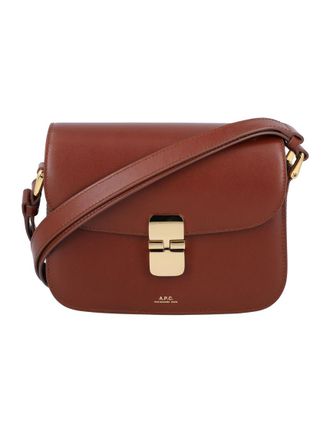 A.P.C. Brown Grace Small Crossbody Bag