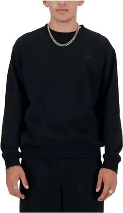 New Balance French Terry Crewneck Zwart Minimalistische Stijl - Heren - Sweatshirts - Zwart - L - Katoen - Hoodies & sweatvesten