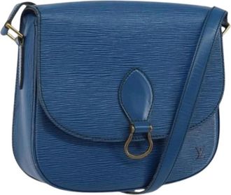 Louis Vuitton Pre-owned Vintage Cross Body Bag - Dames - Vintage Schoudertas - Blauw - ONE Size - Leer - Vintage