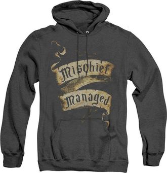 Gildan Harry Potter Mischief Managed Adult Heather Hoodie / Hooded Sweatshirt