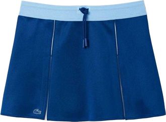 Lacoste Dames/Dames Kleurblok Interlock Verstelbare Rok (Blauw/Wit)