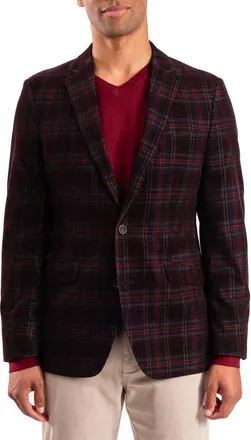 The Savile Row Company Brown Plaid Corduroy Sport Coat at Nordstrom Rack, Size 42Regular