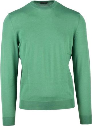 Drumohr Crew Neck Merino Wool Sweater - Mint Green
