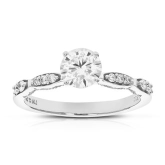 Vir Jewels 1 cttw Lab Grown Diamond Engagement Ring in 14K White Gold For Women