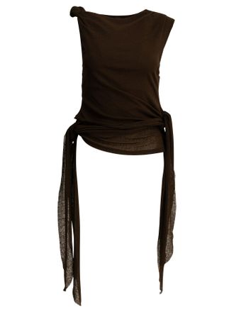 Ganni Draped Tank Top
