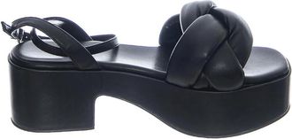 Jeffrey Campbell Sandalen met hoge hak - Dames - Sandalen met hakken - Zwart - 41 EU - Leer - Schoenen