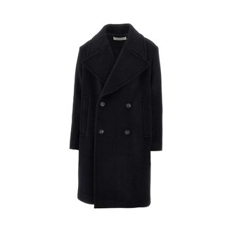 Sunflower Wool-blend double-breasted overcoat Man 46