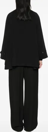 Tagliatore Wool Cape - Black