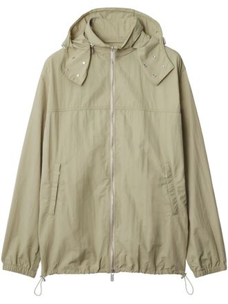 Burberry logo jacket - men - Polyamide/Polyamide - M - Neutrals